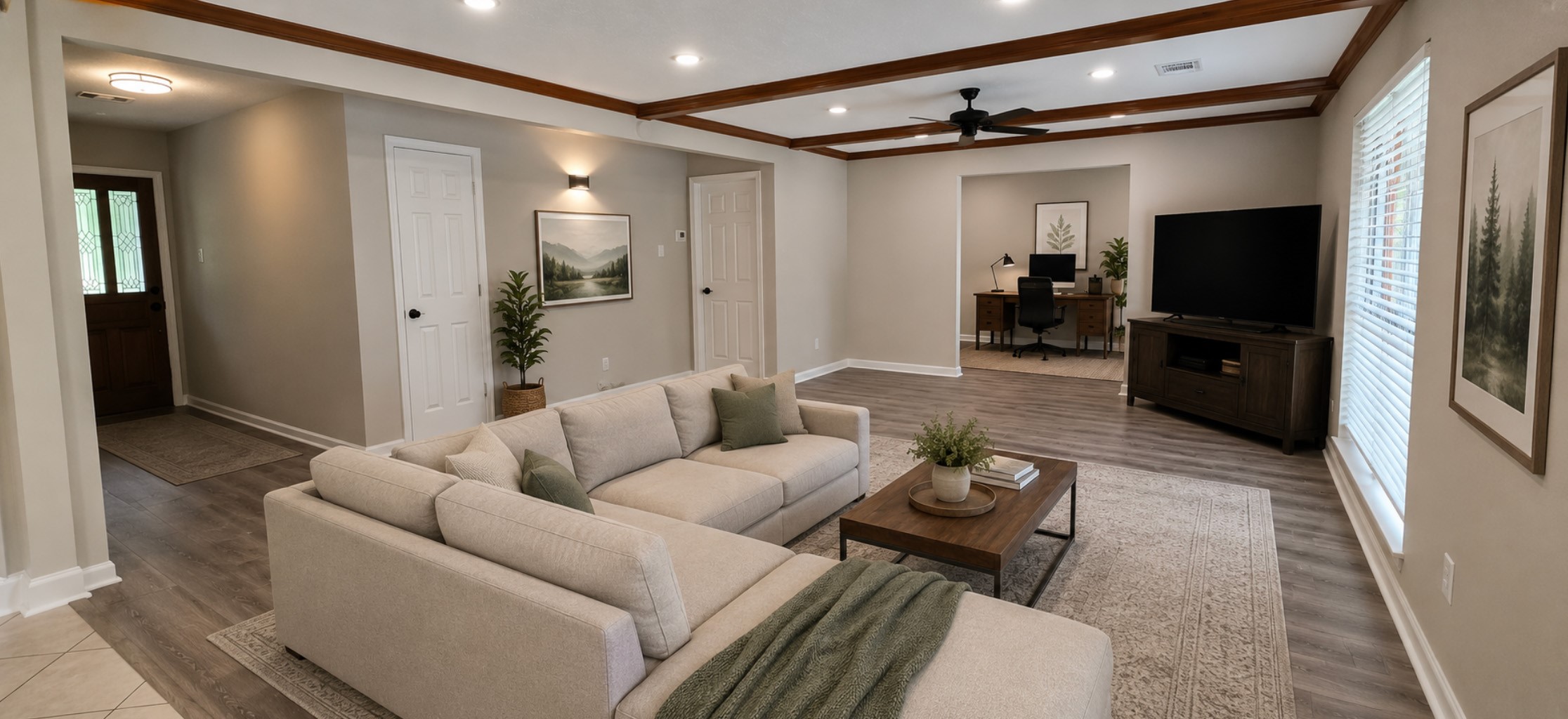 Living Room, Furnished