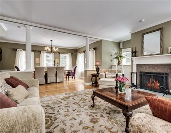 5 Granville Road Lincoln, MA 01773 - Photo 5 of 30 a living room with furniture and a fireplace
