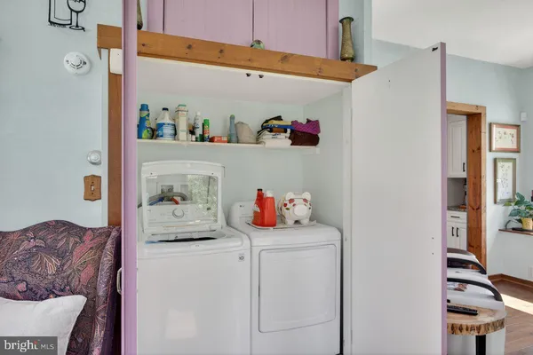 a view of storage and utility room