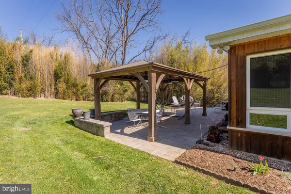 a view of outdoor space with garden