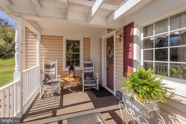 a view of a house with a porch