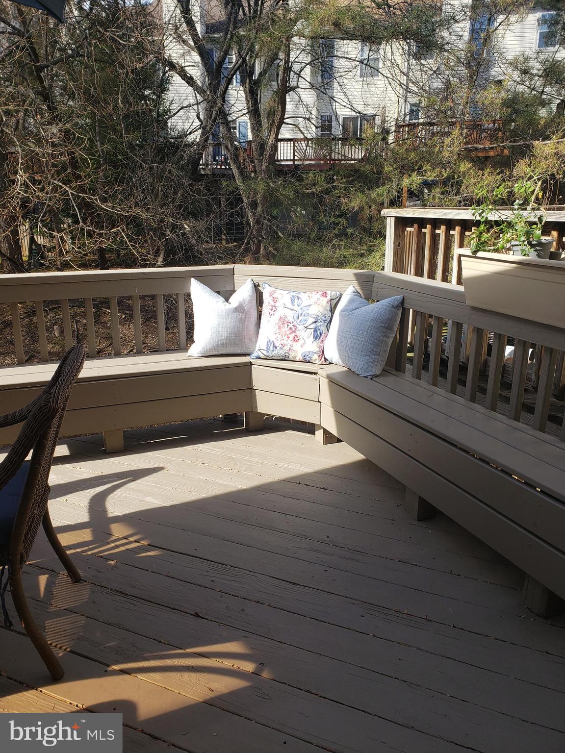 18535 Clovercrest Circle Olney, MD 20832 - Photo 21 of 91 RELAXING DECK WITH BUILT-IN BENCHES