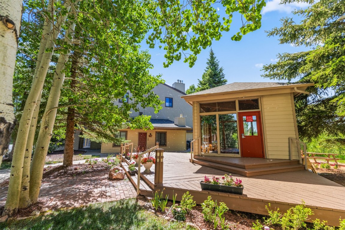 4624 Ryan Gulch Road, Unit 4624 Silverthorne, CO 80498 - Photo 29 of 31 front view of a house with a tree