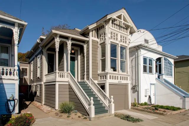 front view of a house with a street