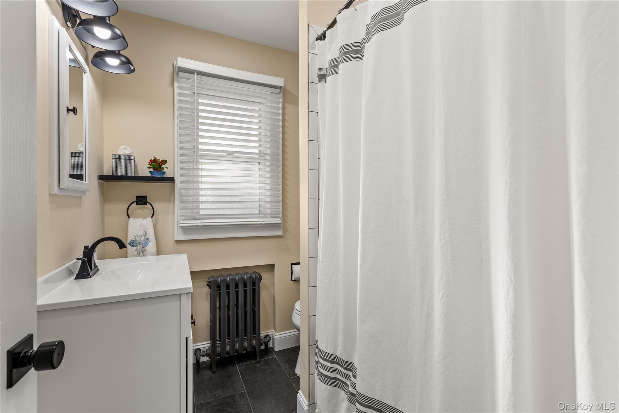 26 Community Road Bay Shore, NY 11706 - Photo 15 of 27 a bathroom with a sink a mirror and a shower