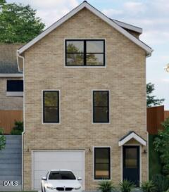 a front view of a house with yard