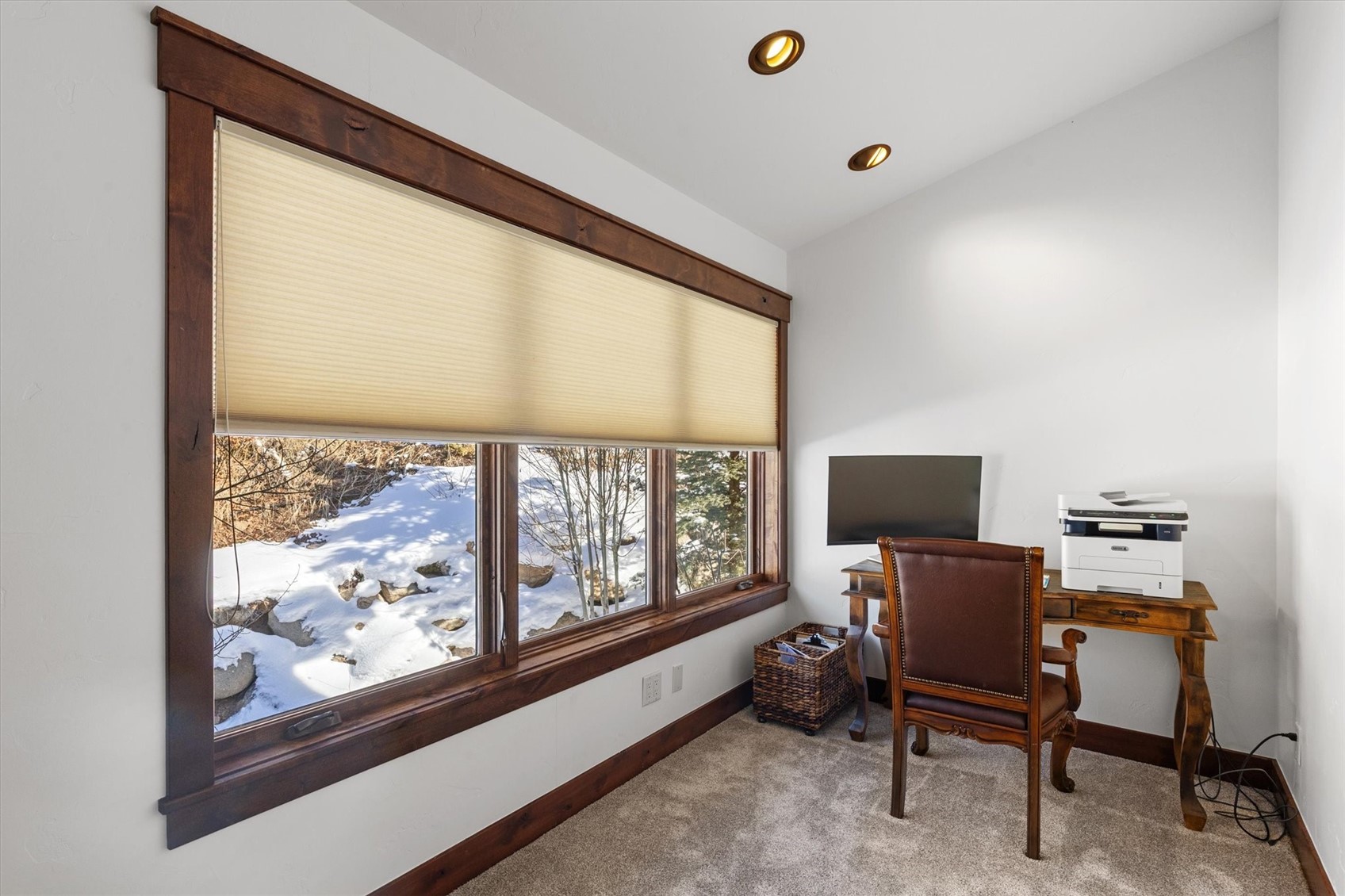 2324 Glacier Ridge, Unit B Steamboat Springs, CO 80487 - Photo 41 of 46 Carpeted office space with recessed lighting and baseboards