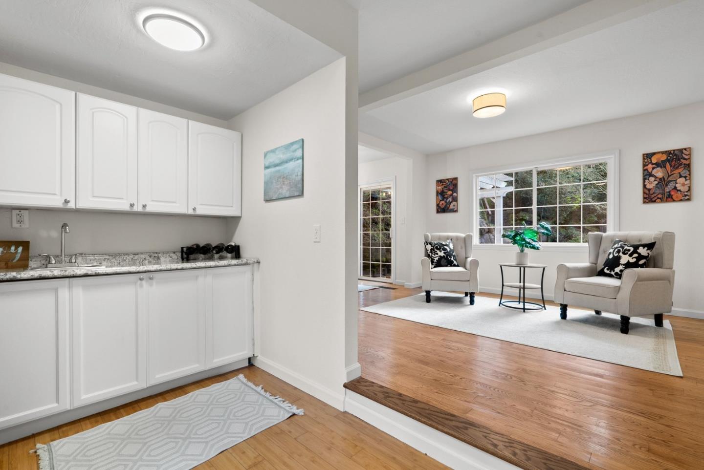 600 Cook Way Ben Lomond, CA 95005 - Photo 14 of 36 a living room with furniture and a large window