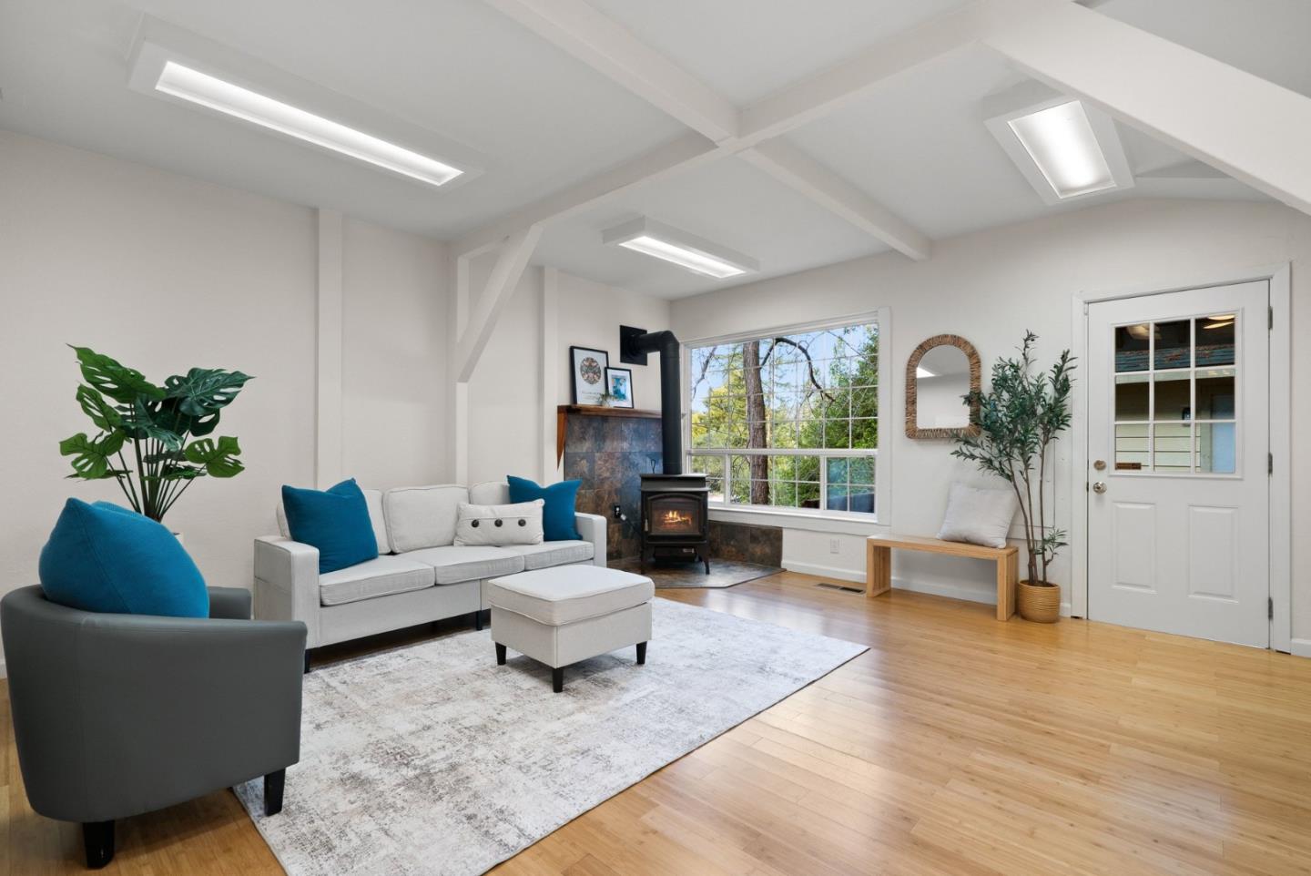 600 Cook Way Ben Lomond, CA 95005 - Photo 16 of 36 a living room with furniture and a large window