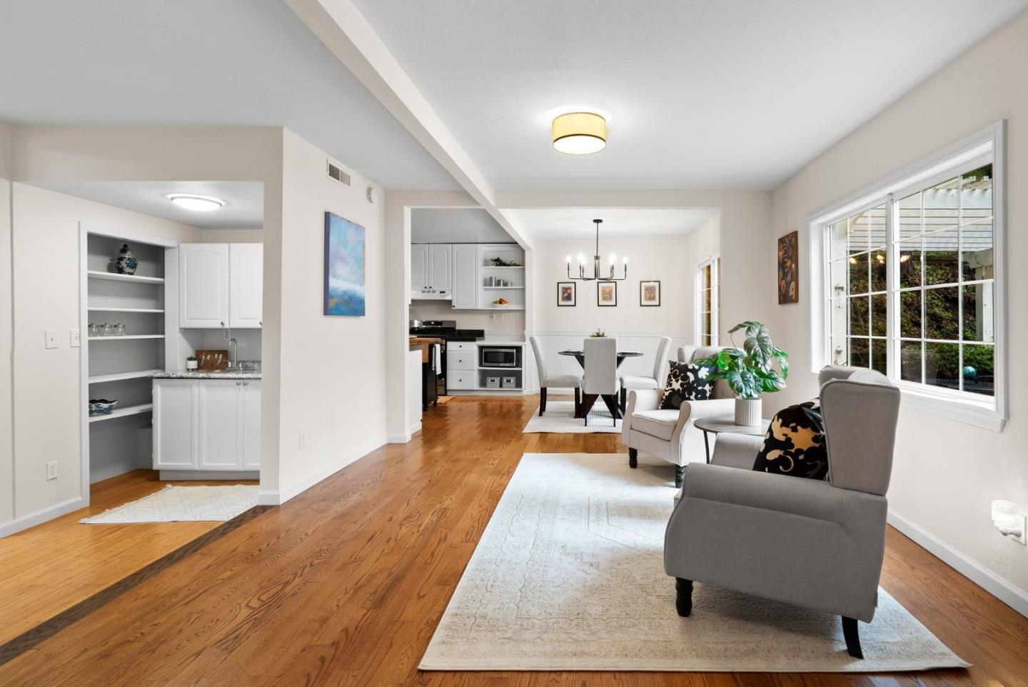 600 Cook Way Ben Lomond, CA 95005 - Photo 5 of 36 a living room with furniture wooden floor and a large window