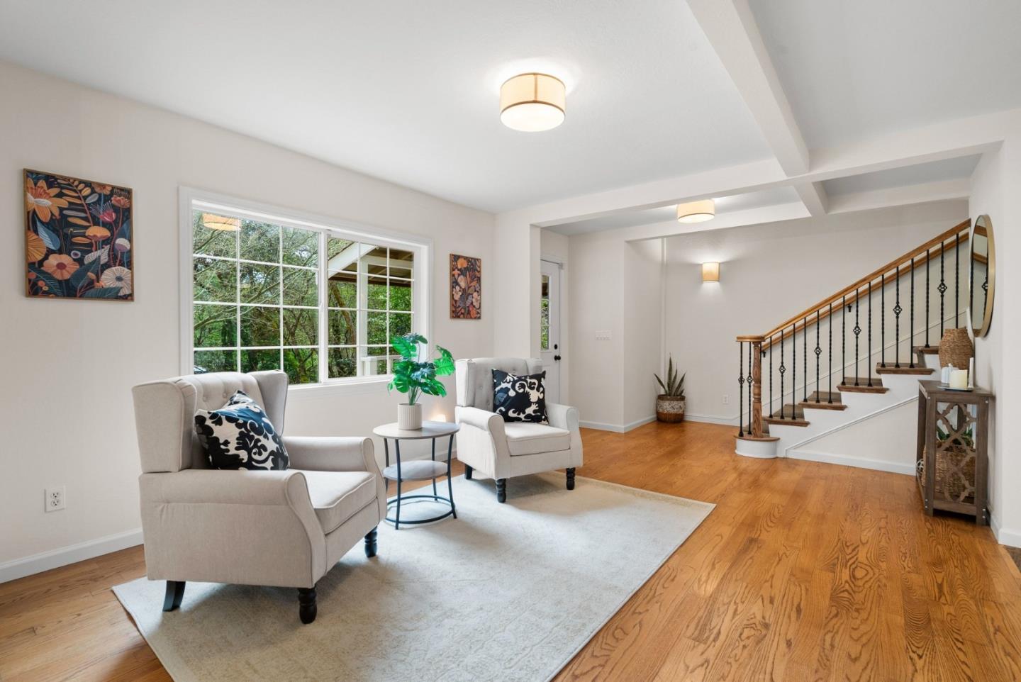 600 Cook Way Ben Lomond, CA 95005 - Photo 7 of 36 a living room with furniture and a large window