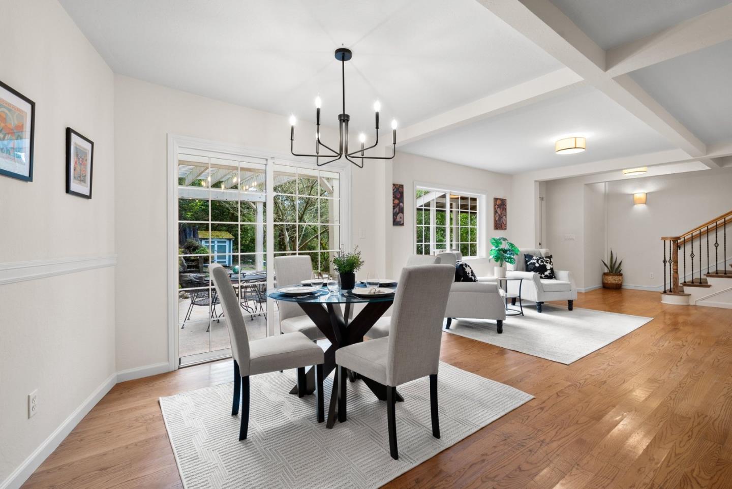 600 Cook Way Ben Lomond, CA 95005 - Photo 9 of 36 a view of a dining room with furniture window and outside view
