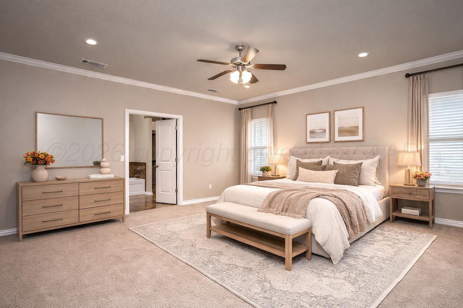 18400 Sundancer Lane Bushland, TX 79124 - Photo 16 of 60 Primary Bedroom - Virtually Staged