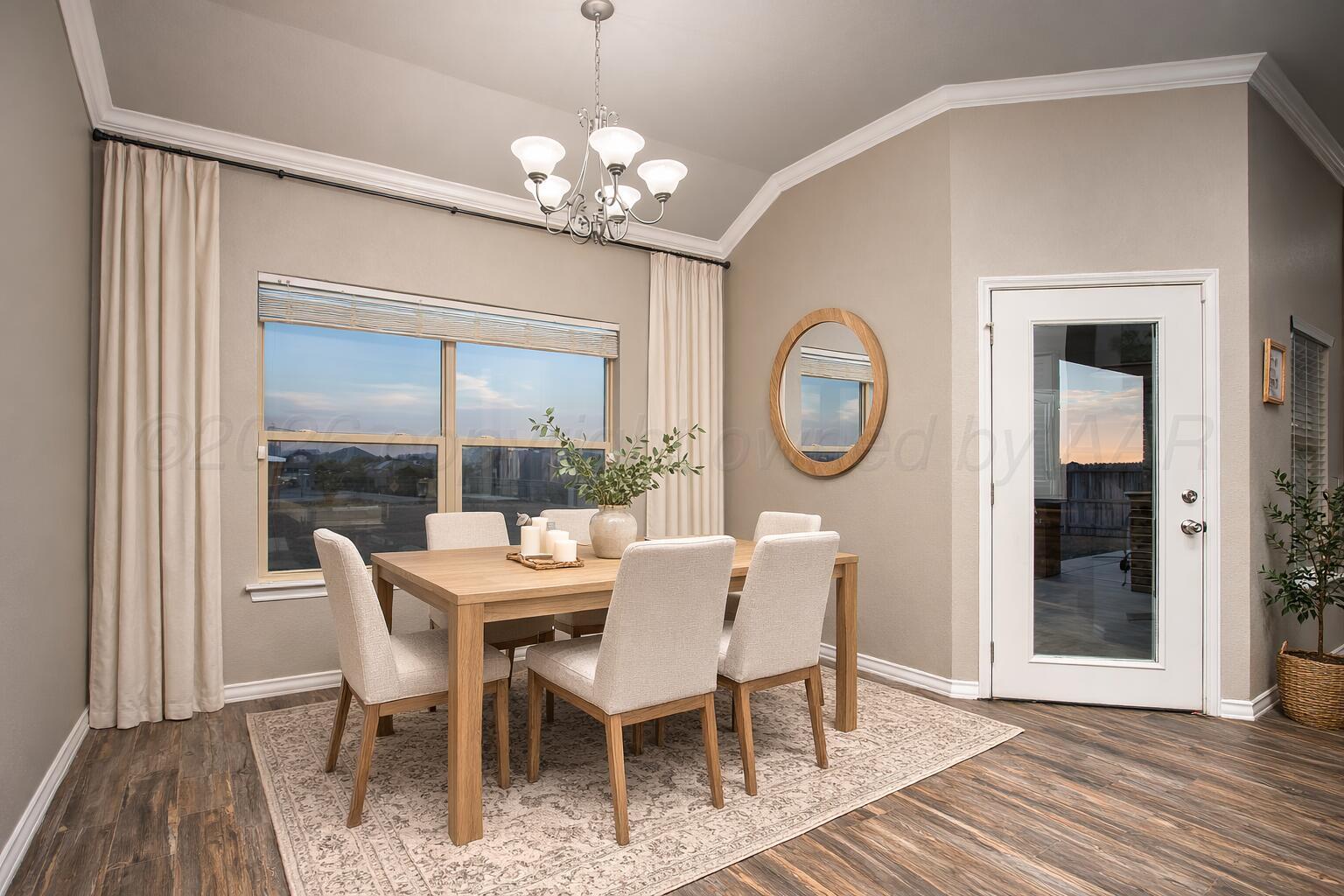 18400 Sundancer Lane Bushland, TX 79124 - Photo 9 of 58 a view of a dining room with furniture window and wooden floor