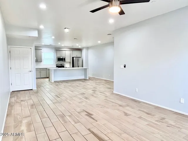a view of kitchen with windows