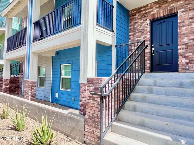a view of a building with many windows
