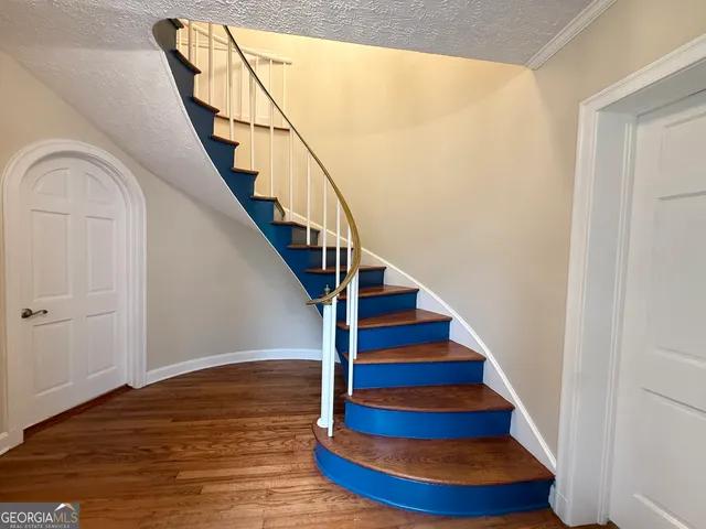 a living room with a fireplace