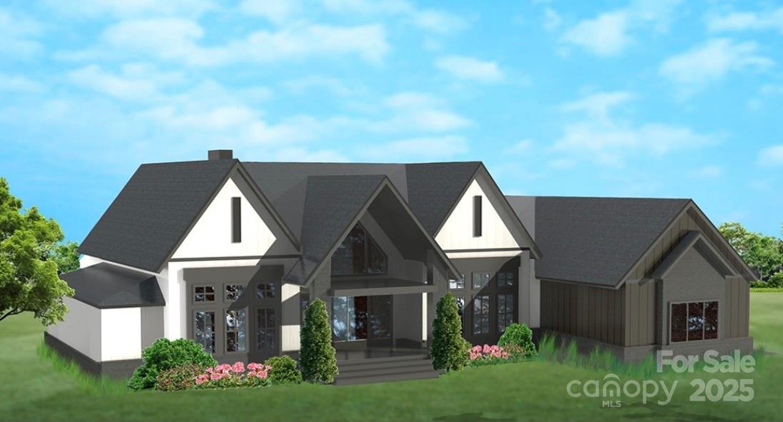 a aerial view of a house