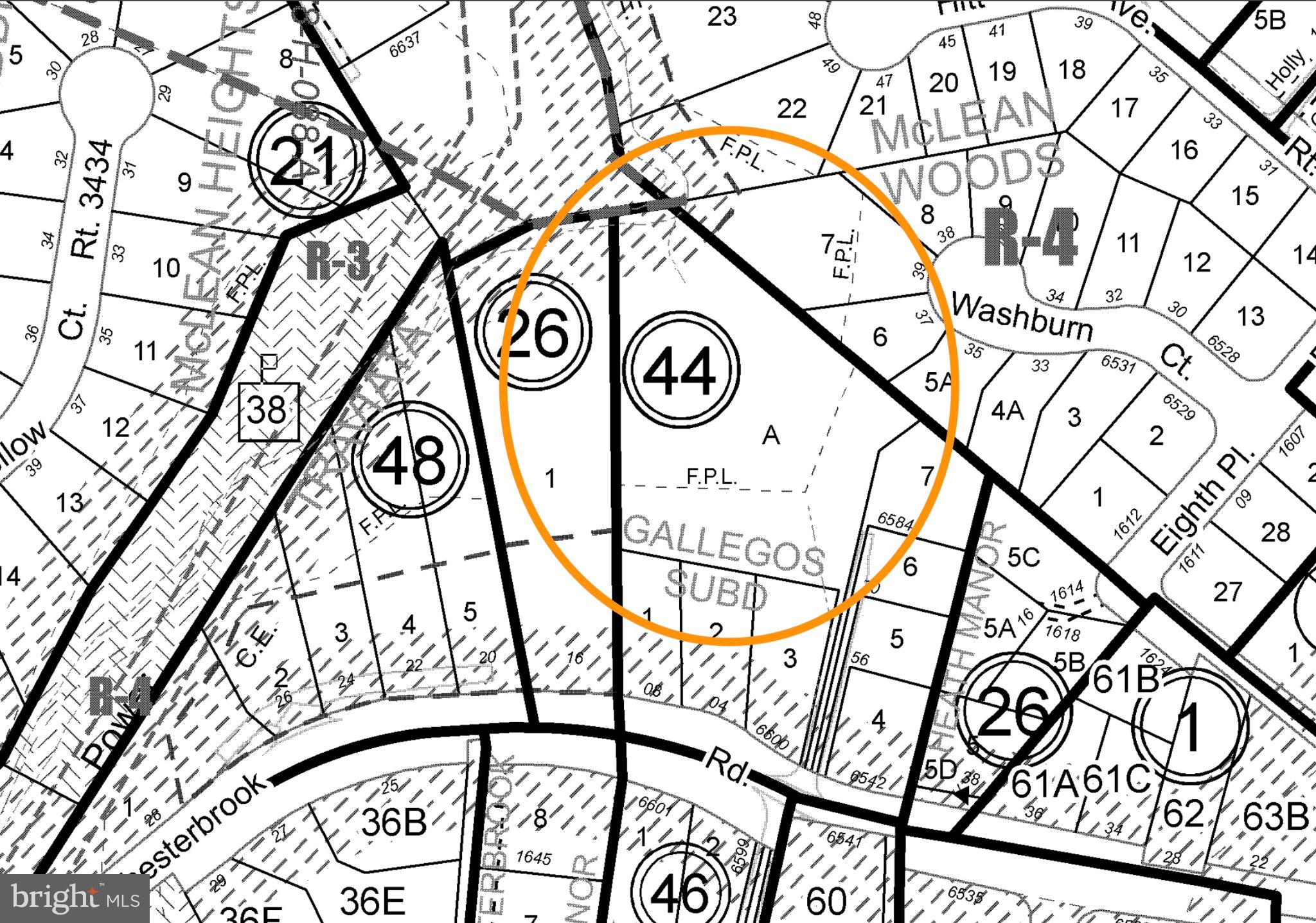 Old Chesterbrook Road McLean, VA 22101 - Photo 2 of 14 Highlighted plot in Gallegos Subdivision