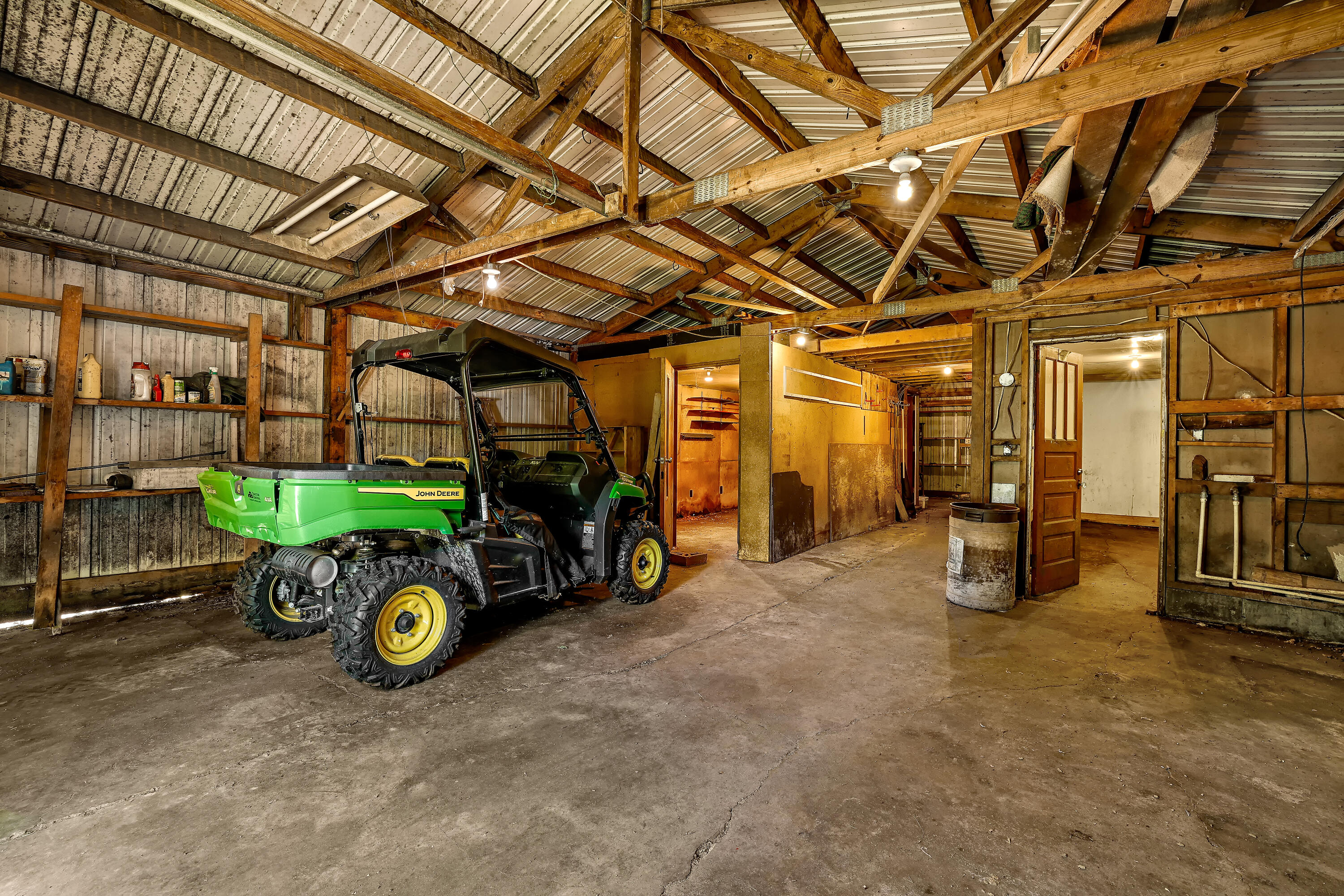 N8083 Amundson Coulee Road Farmington, WI 54636 - Photo 18 of 37 Inside view pole barn