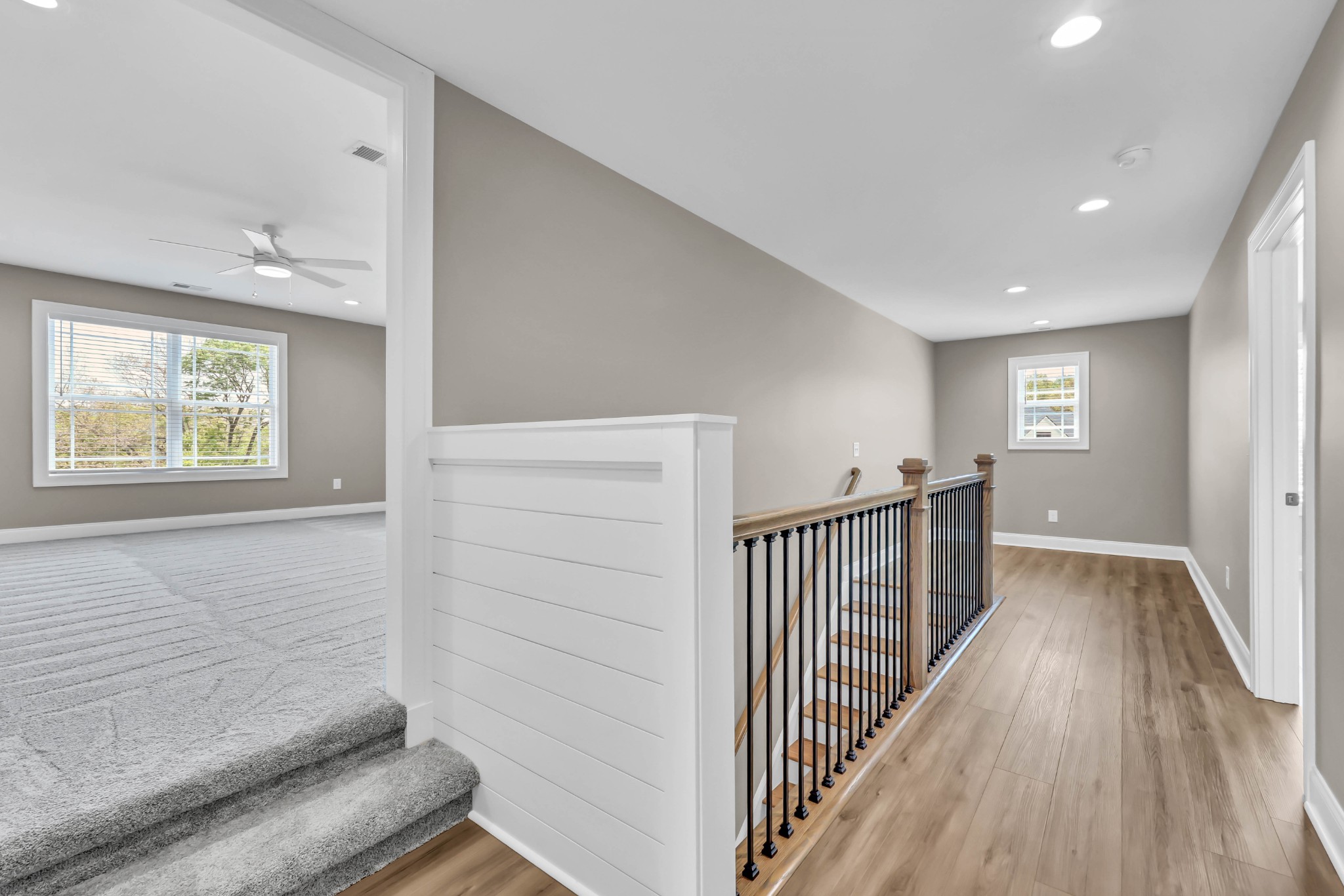 282 Martha Morgan Way Cunningham, TN 37052 - Photo 25 of 36 a view of a hallway with wooden floor and windows