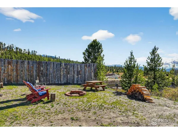 a view of a porch with a backyard