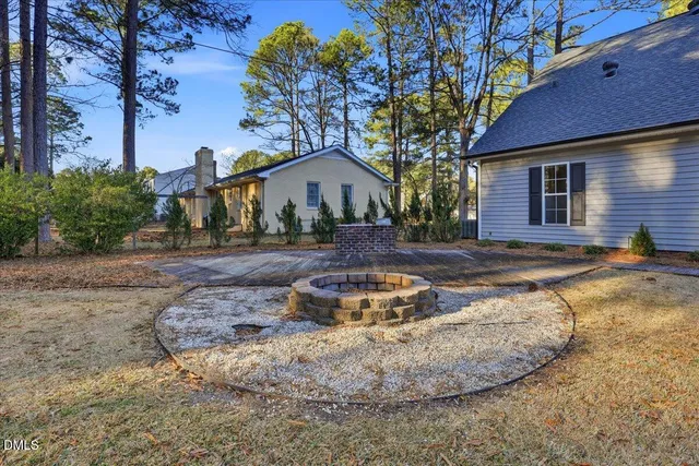 a front view of a house with entertaining space