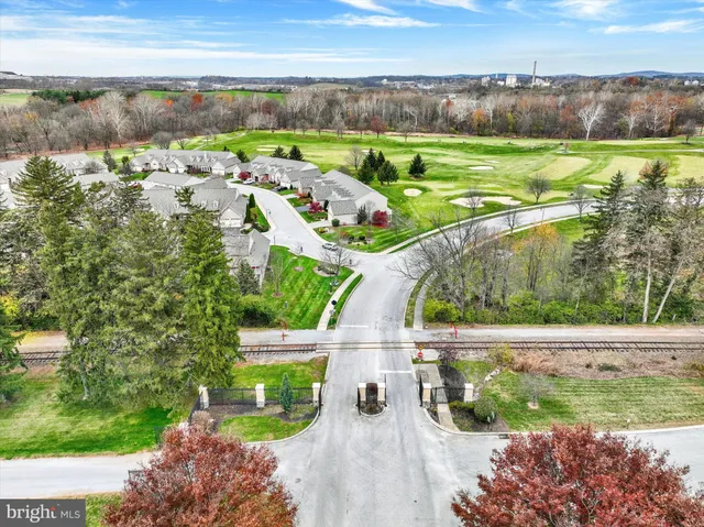 an aerial view of a city