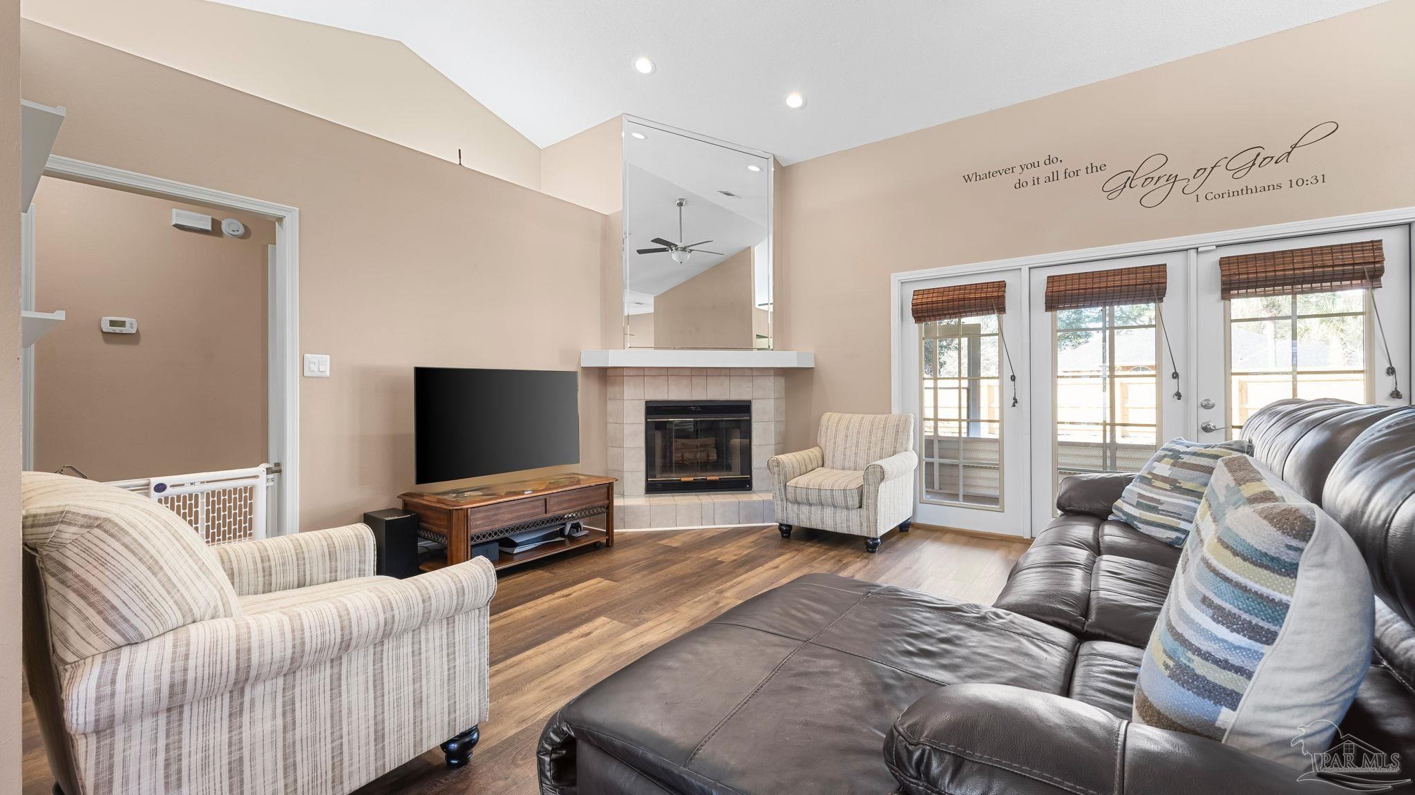 10305 Nightwind Circle Cantonment, FL 32533 - Photo 15 of 46 French doors open to fully screened porch.