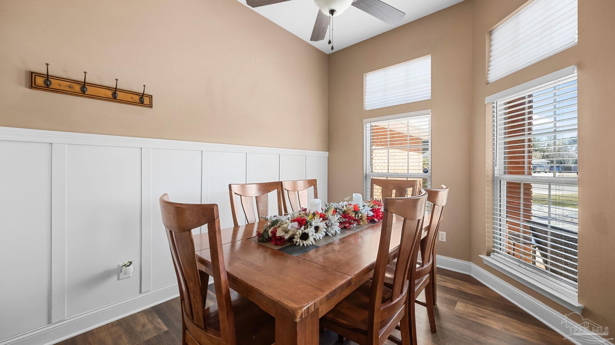 10305 Nightwind Circle Cantonment, FL 32533 - Photo 22 of 46 Wainscoting and oversized corner windows.