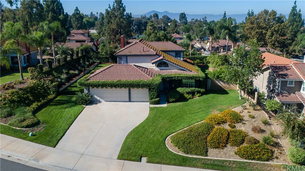 a aerial view of a house