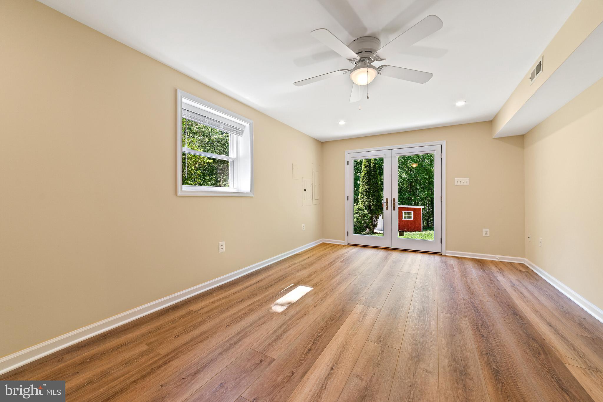 5847 Wilson Road Marshall, VA 20115 - Photo 34 of 55 Recreation room with French doors to sideyard