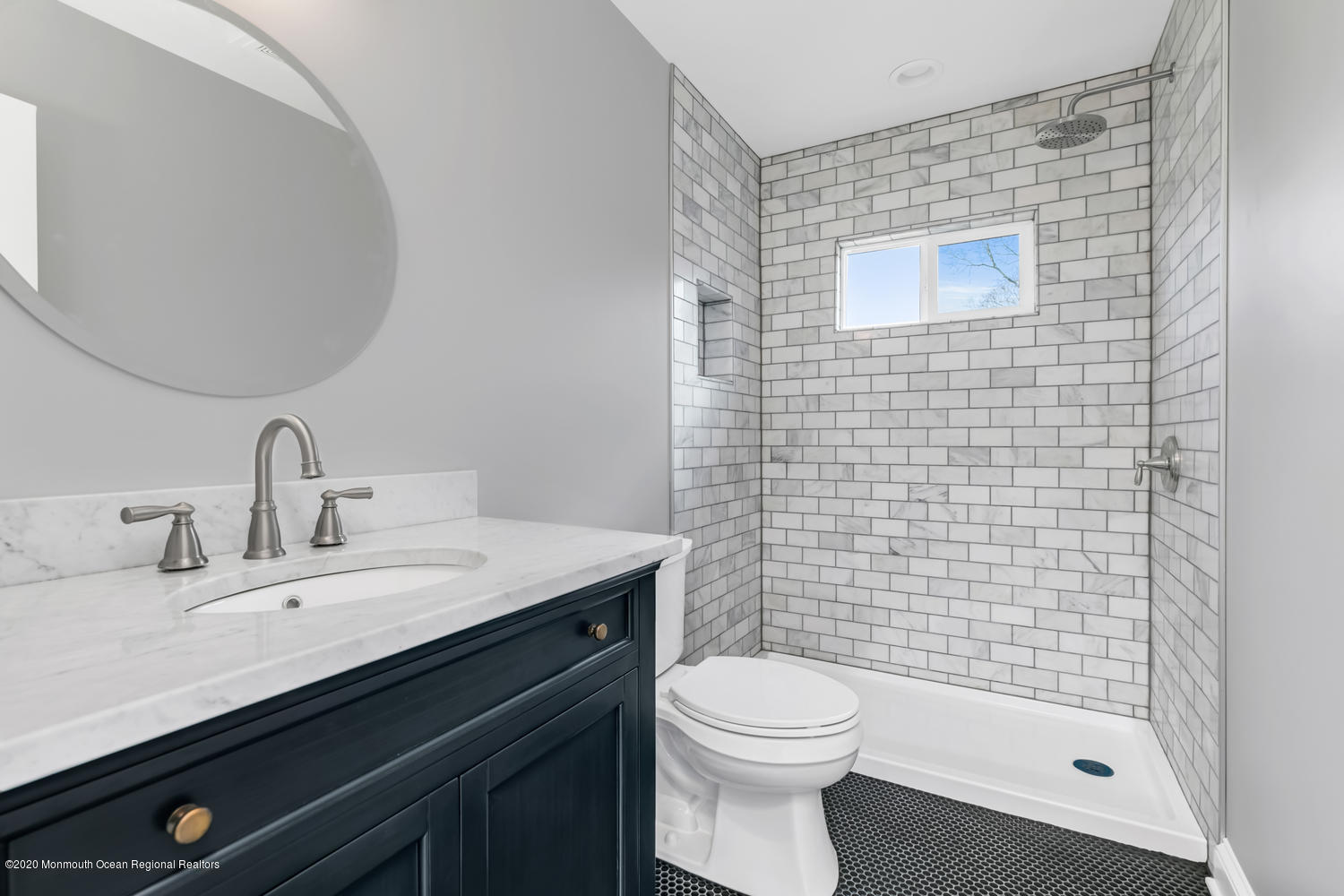 7 Hendrickson Place Fair Haven, NJ 07704 - Photo 4 of 14 a bathroom with a sink a toilet and shower