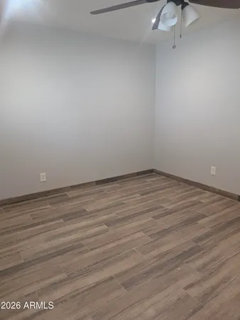 a view of a wooden door