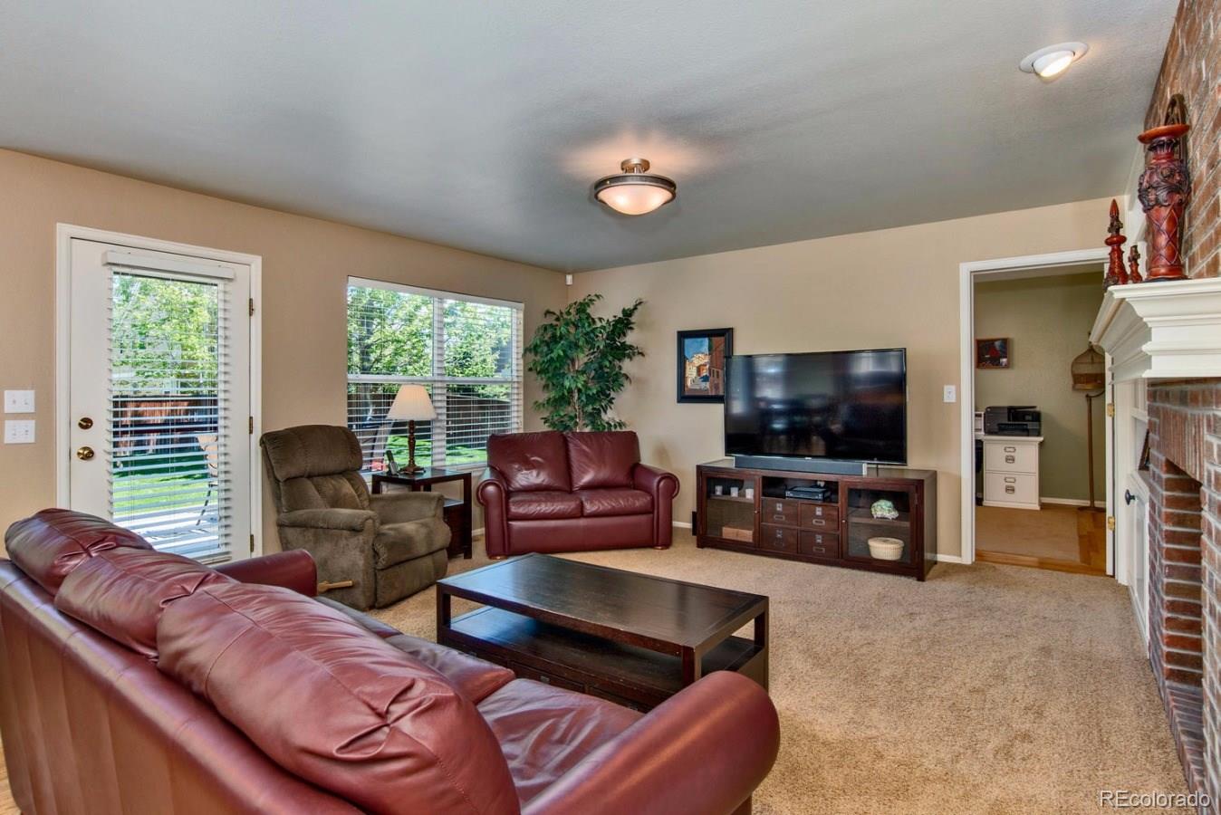 1757 Spring Water Place Highlands Ranch, CO 80129 - Photo 10 of 34 a living room with furniture and a flat screen tv