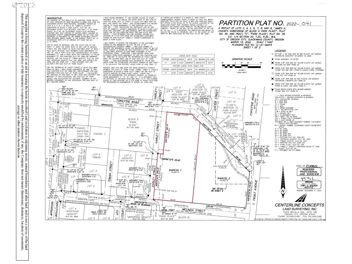 14000 Forsythe Road, Unit 1 Oregon City, OR 97045 - Photo 13 of 13 Plat