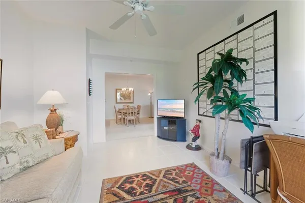a living room with furniture flowerpot and a potted plant