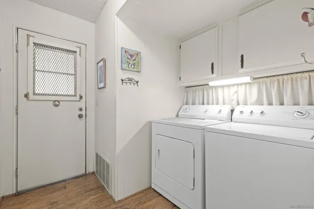 a room with storage and utility