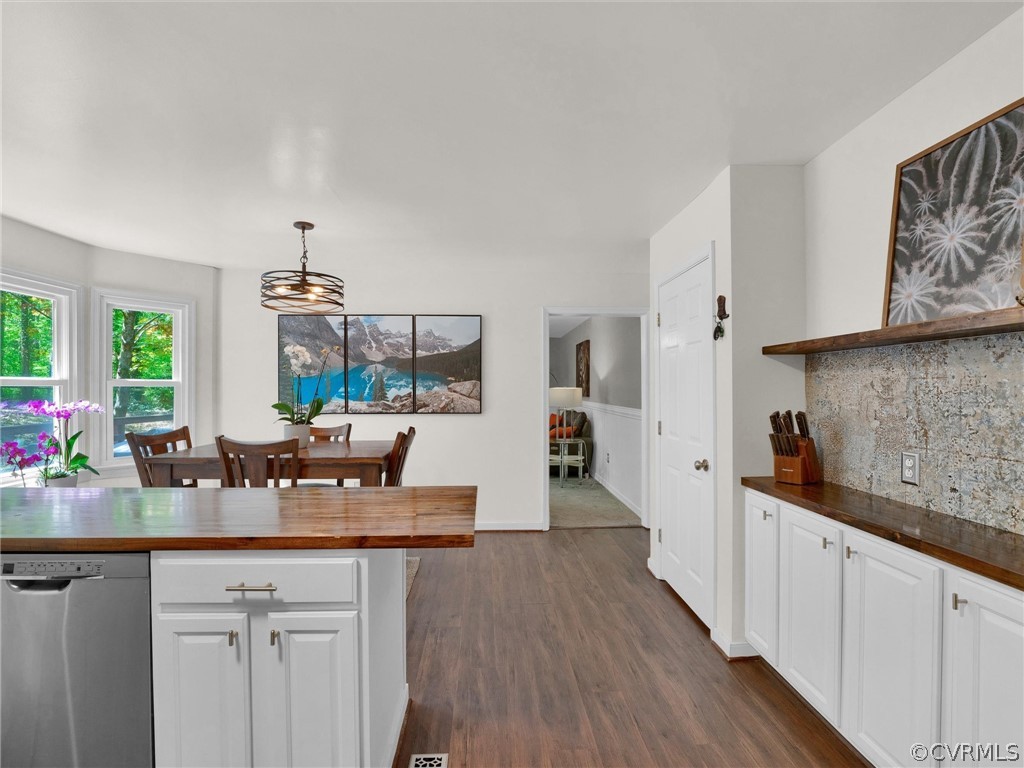 14307 Long Gate Road Midlothian, VA 23112 - Photo 11 of 41 a kitchen with counter top space and wooden floor