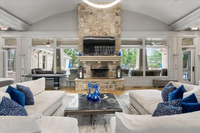 a view of a house with swimming pool