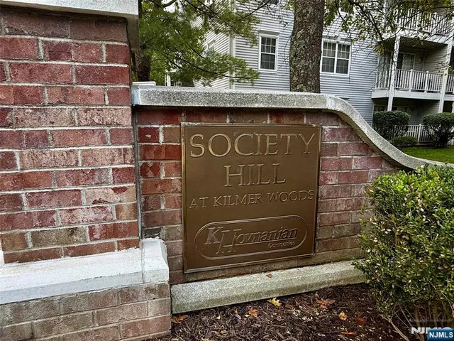 a brick building with a door