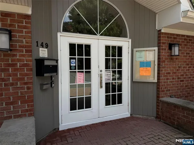 a view of front door of house
