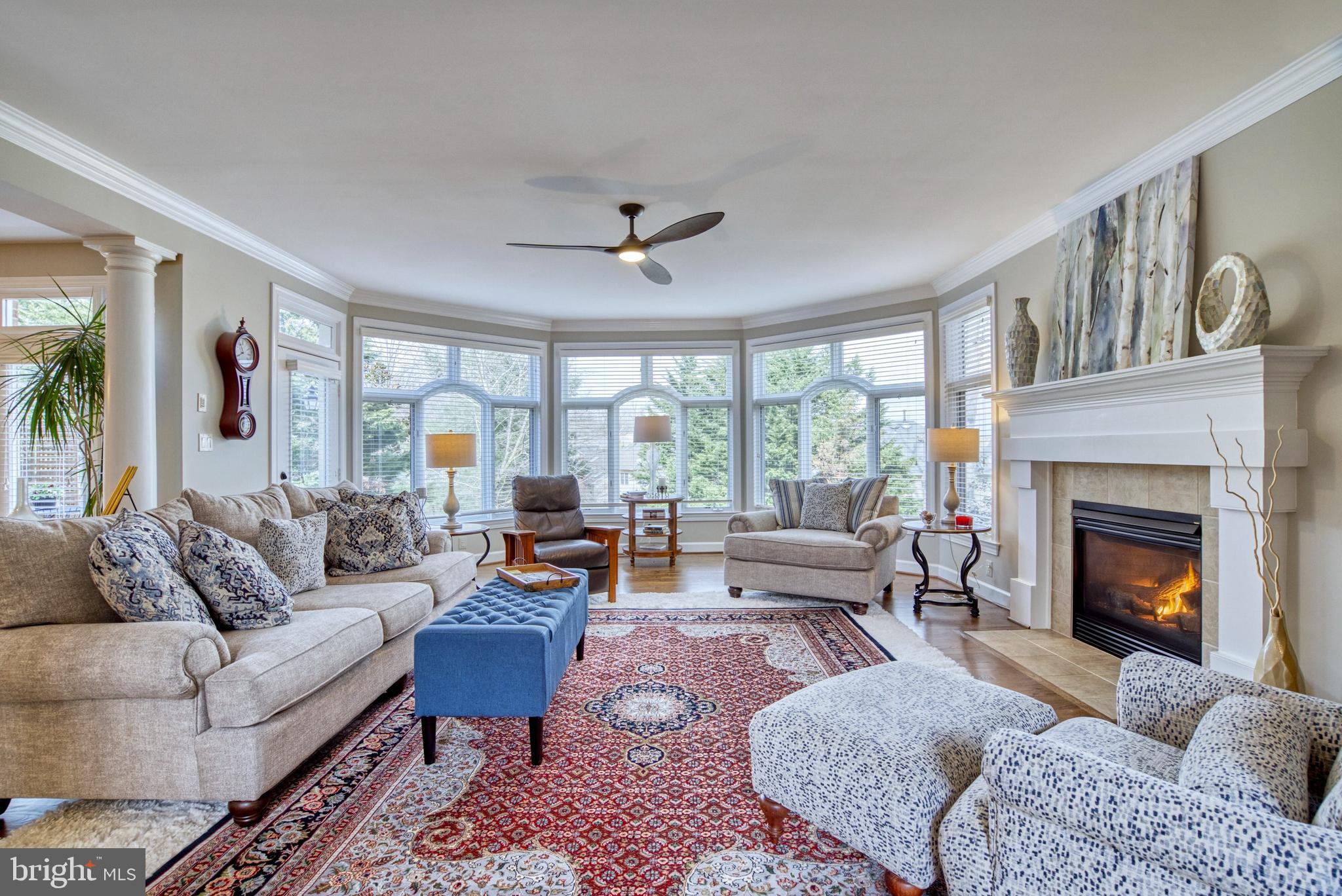 11092 Whitstone Place Reston, VA 20194 - Photo 6 of 79 Family Room has a wall of windows