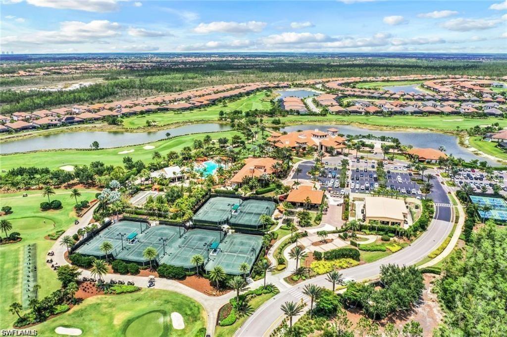 9684 Montelanico Loop, Unit 101 Naples, FL 34119 - Photo 36 of 49 Birds eye view of property with a water view