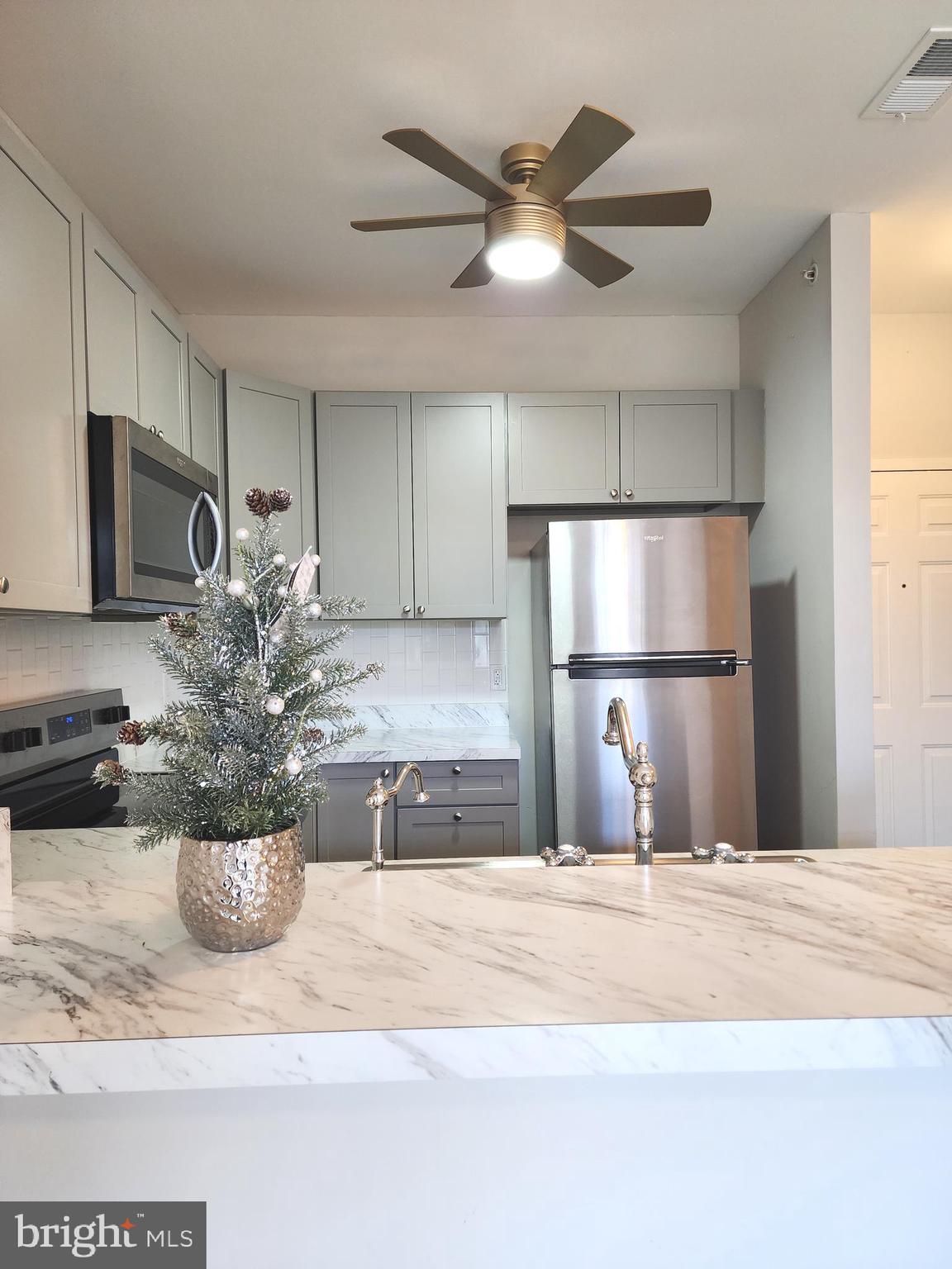 3000 Fountainview Circle, Unit 3411 Newark, DE 19713 - Photo 8 of 35 a kitchen with a refrigerator and a potted plant