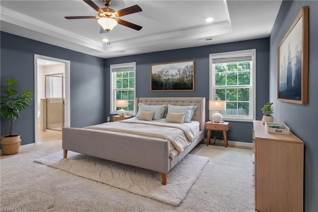 2071 Spring Wind Road Pfafftown, NC 27040 - Photo 20 of 35 Primary bedroom virtually staged