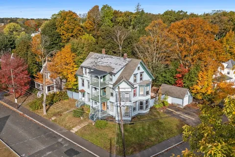 a view of a house with a ocean view