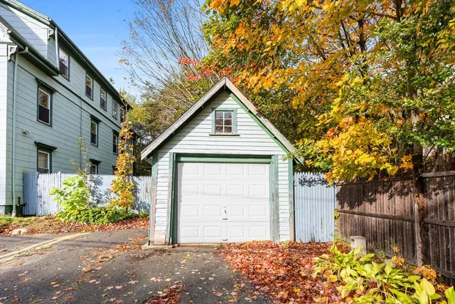 a backyard of a house