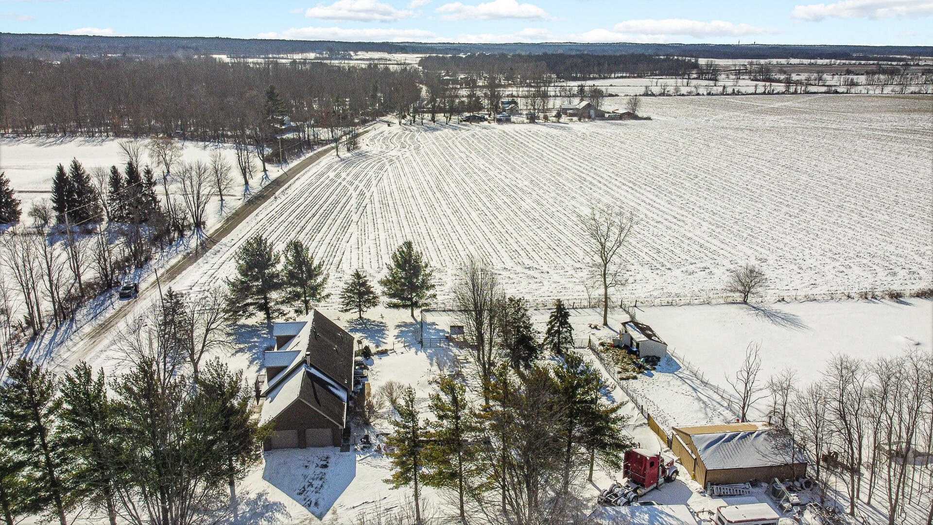 8524 North Wilhelm Road La Porte, IN 46350 - Photo 15 of 40 a view of a city and lake view