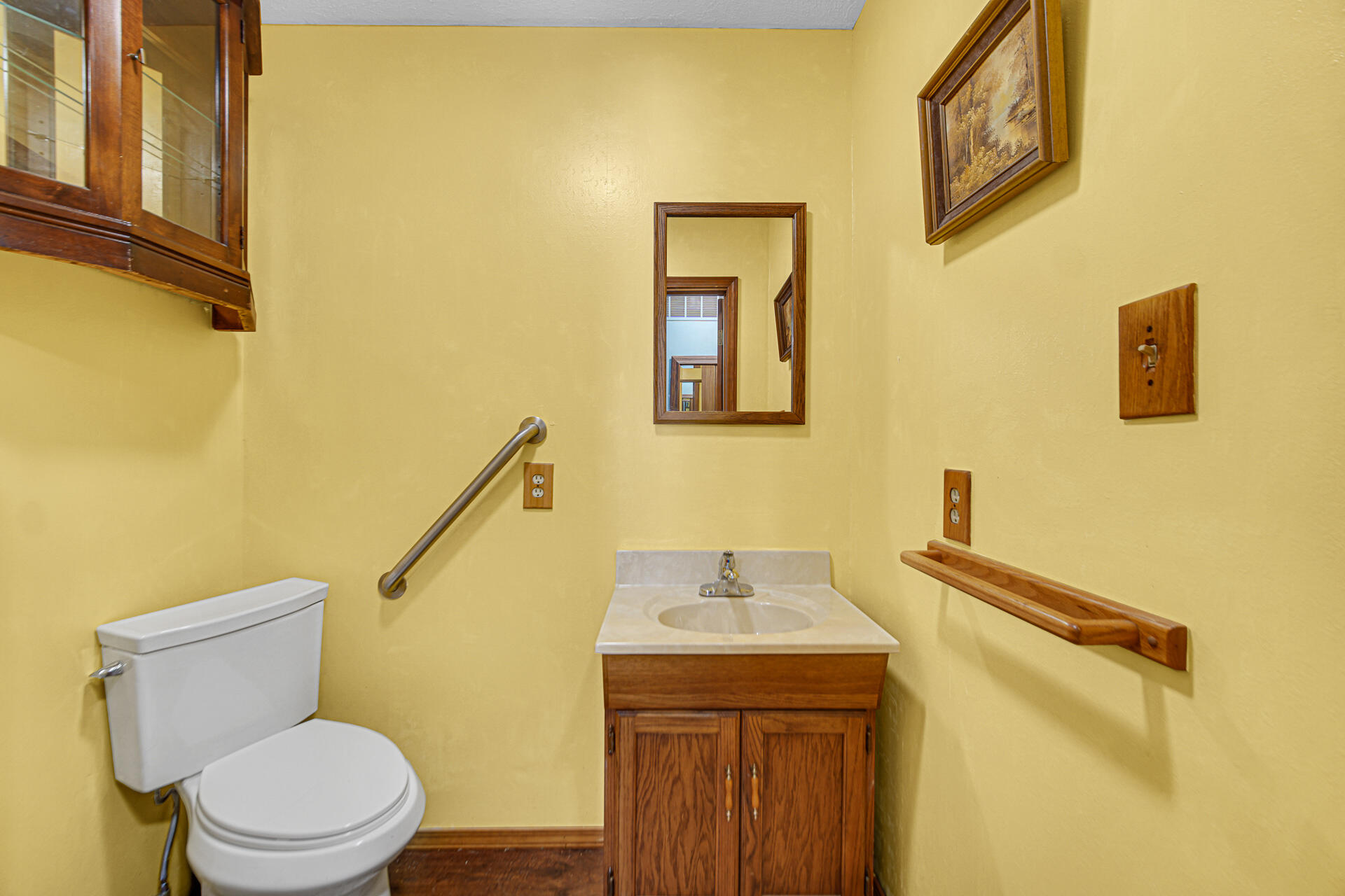 8524 North Wilhelm Road La Porte, IN 46350 - Photo 25 of 40 a bathroom with a sink and a toilet